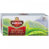 Чай Майский Корона Российской Империи черный 25 пакетиков по 2 г