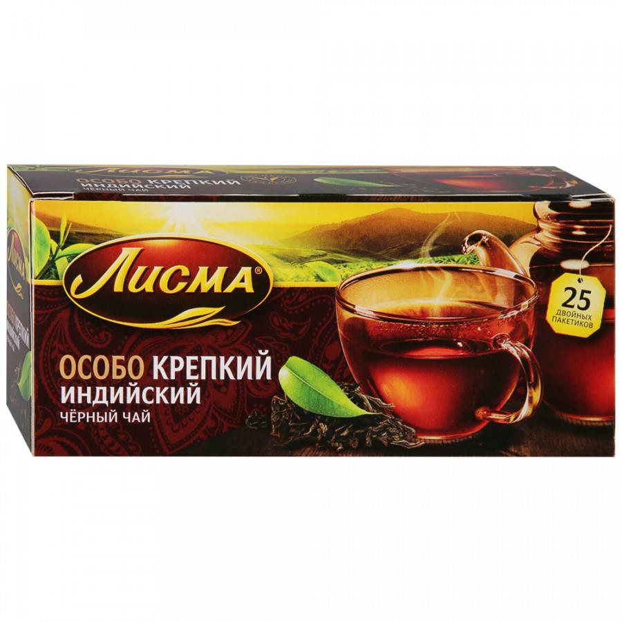 Чай Лисма Особо Крепкий черный 25 пакетиков по 2.3 г