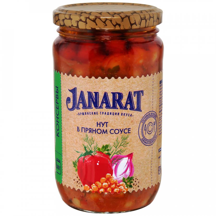 Нут Janarat в пряном соусе 360 г