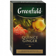 Чай Greenfield Quince Ginger зеленый листовой с ароматом японской айвы и имбирем 100 г