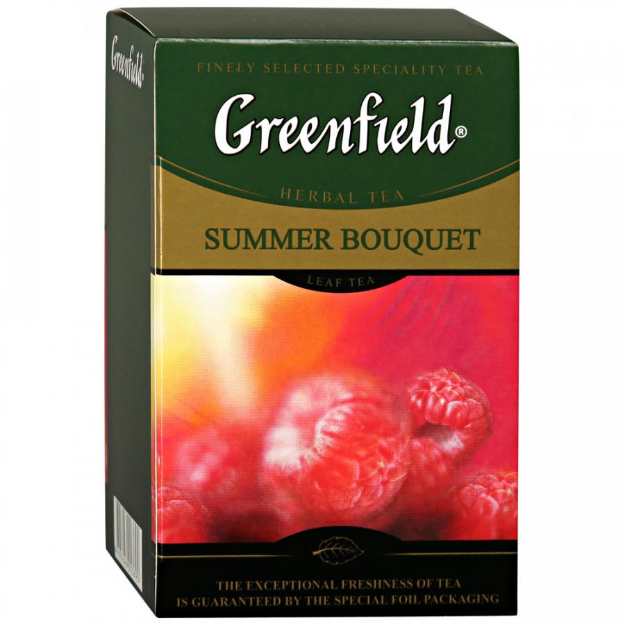 Напиток Greenfield Summer Bouquet чайный листовой со вкусом и ароматом малины 100 г