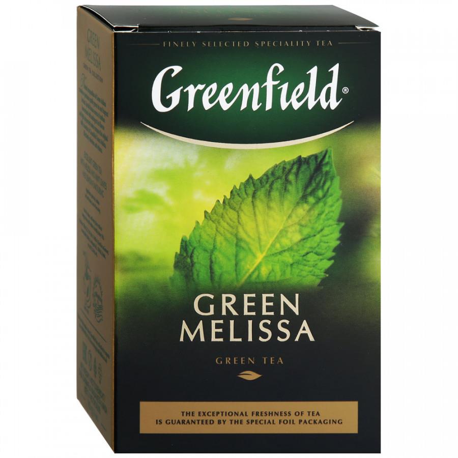 Чай Greenfield Green Melissa зеленый листовой 85 г