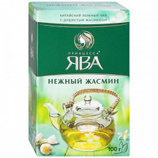 Чай Принцесса Ява Нежный Жасмин зеленый листовой с душистым жасмином 100 г