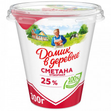 Сметана Домик в деревне 25% 300 г