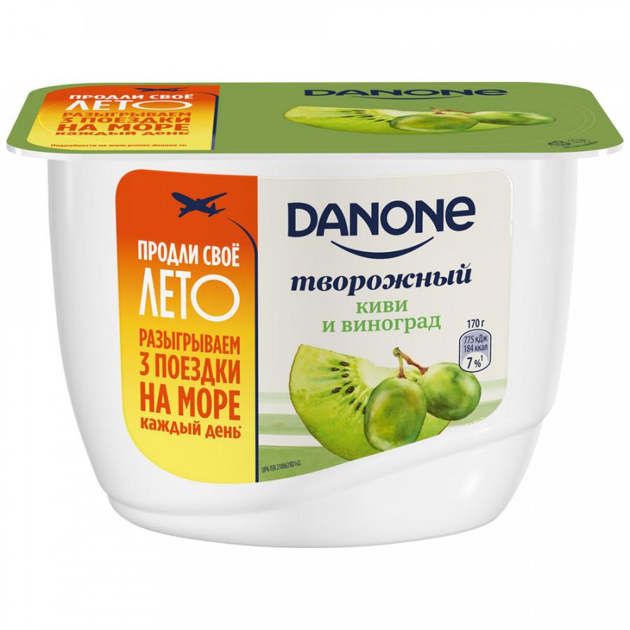 Творожок Danone с киви и виноградом 3.6% 170 г