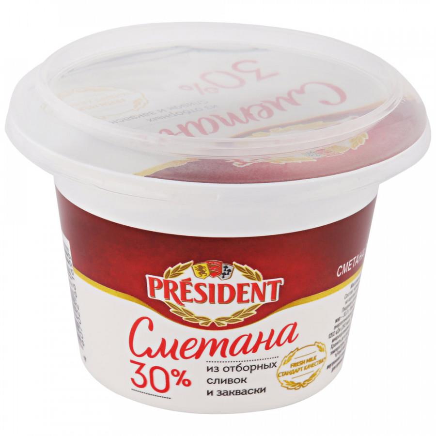 Сметана President 30% 180 г