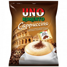 Напиток Uno Momento Cappuccino кофейный порционный быстрорастворимый 20 пакетиков по 25.5 г