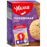 Крупа пшеничная Увелка в пакетиках для варки 5 штук по 80 г