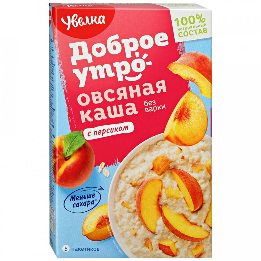 Каша овсяная Увелка быстрого приготовления с персиком 200 г