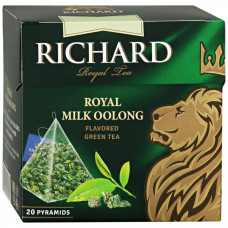 Чай Richard Royal Milk Oolong зеленый листовой ароматизированный 20 пирамидок по 1.7 г