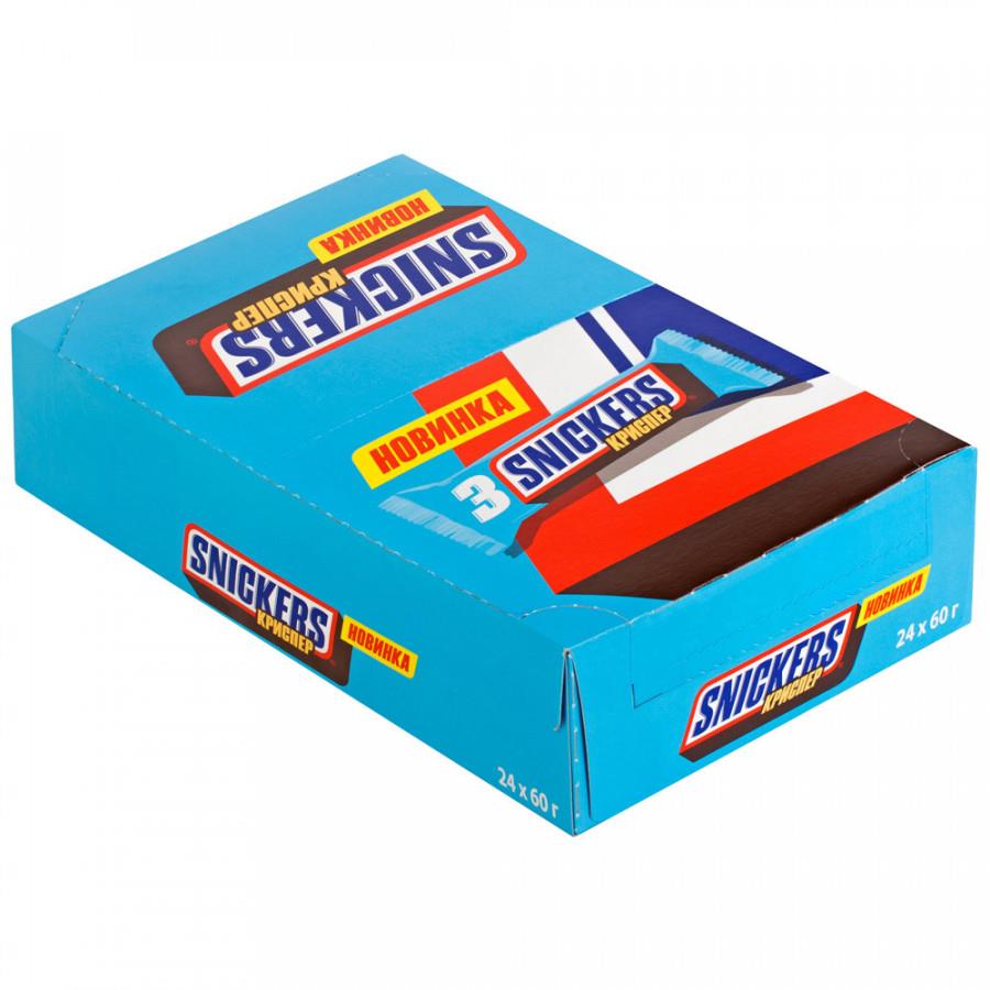 Батончик Snickers Crisper шоколадный 24 штуки по 60 г