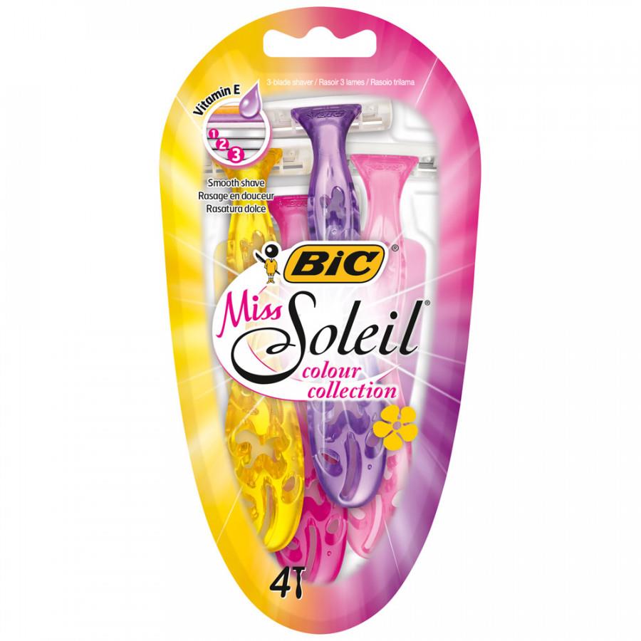 Бритва Bic Miss Soleil Colour Collection 3 одноразовая (4 штуки)