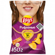 Чипсы Lays картофельные сливочный лосось 150 г