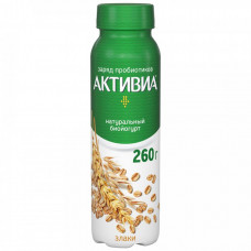 Йогурт Активиа питьевой со злаками 2.2% 260 г