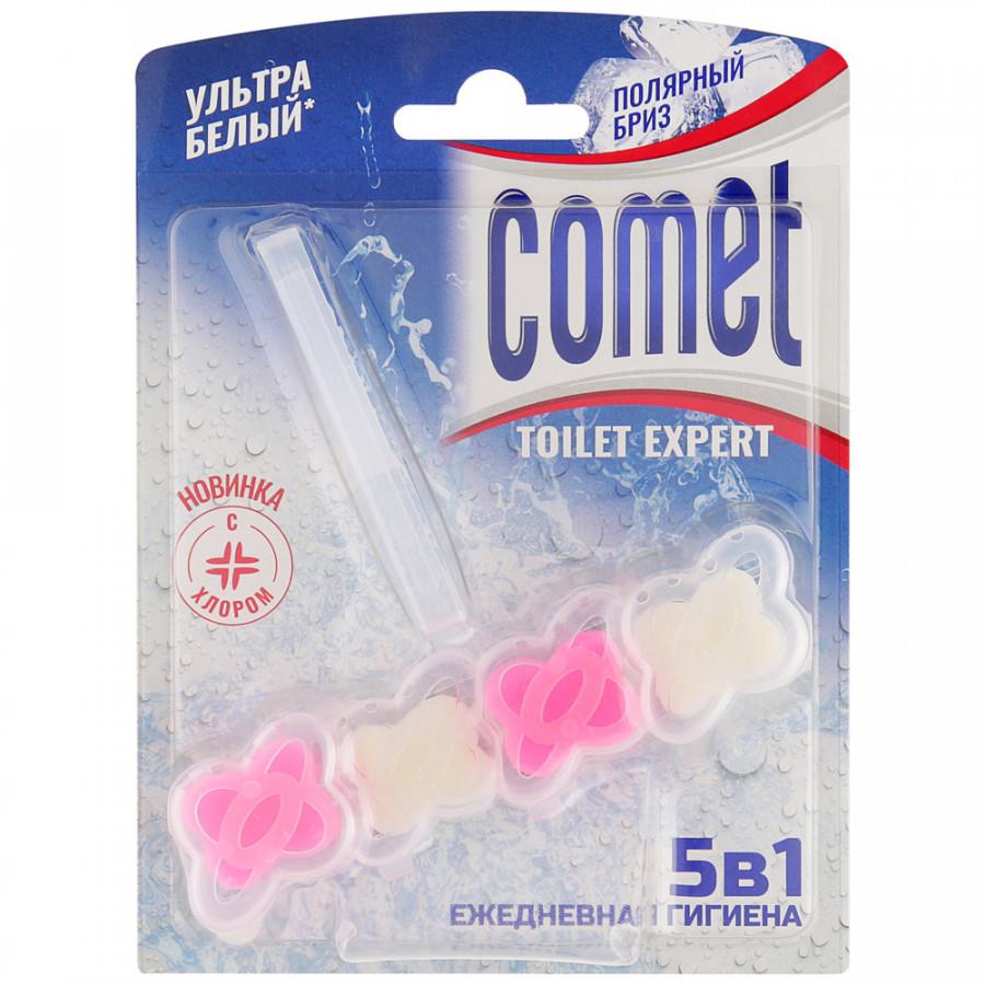 Средство чистящее для унитаза Comet Полярный бриз 5 в 1 подвесной блок 48 г