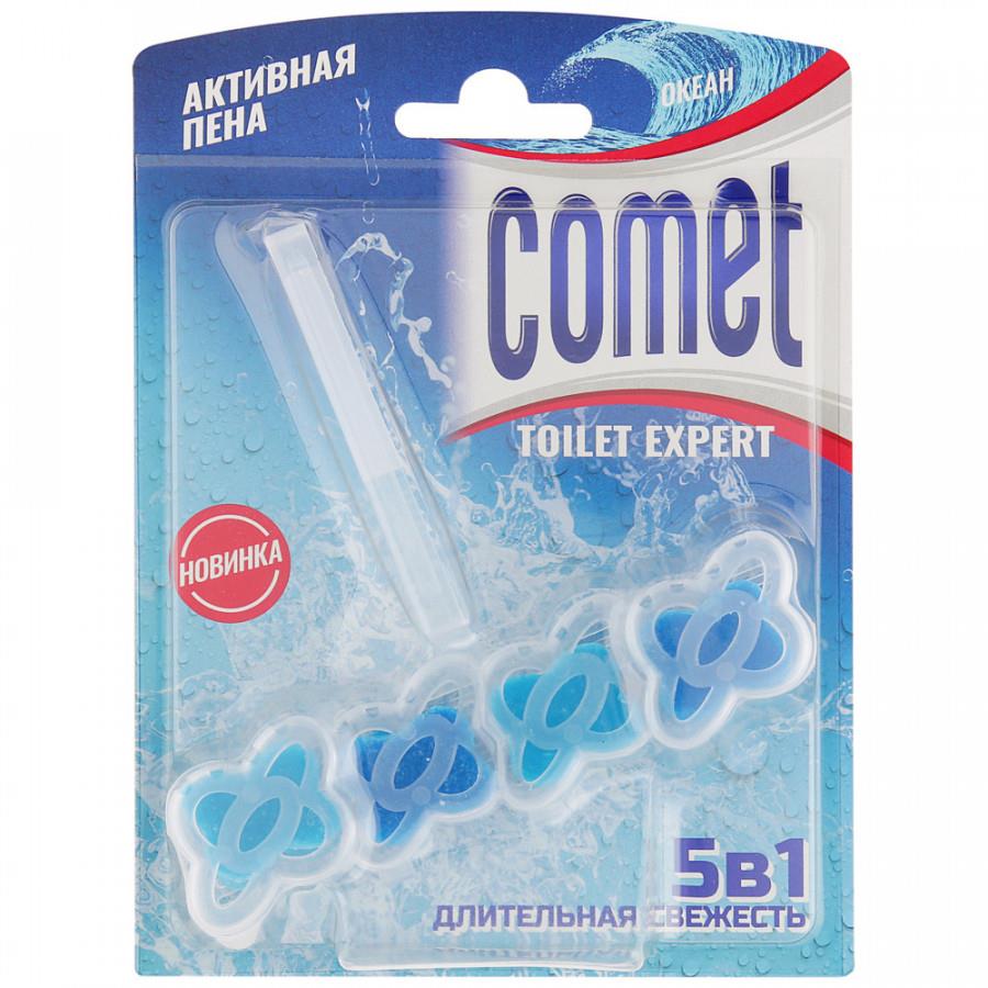 Средство чистящее для унитаза Comet Океан 5 в 1 подвесной блок 48 г