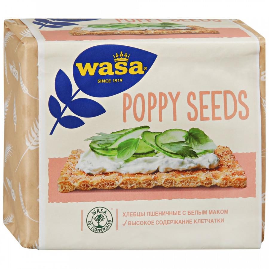 Хлебцы пшеничные Wasa Poppy Seeds с белым маком 240 г