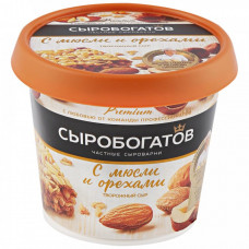 Сыр творожный Сыробогатов c мюсли и орехами 55% 140 г
