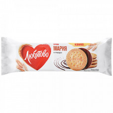 Печенье Любятово Мария затяжное в шоколадной глазури 138 г