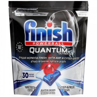 Средство для мытья посуды в посудомоечной машине Finish Quantum Ultimate Лимон в таблетках 30 штук