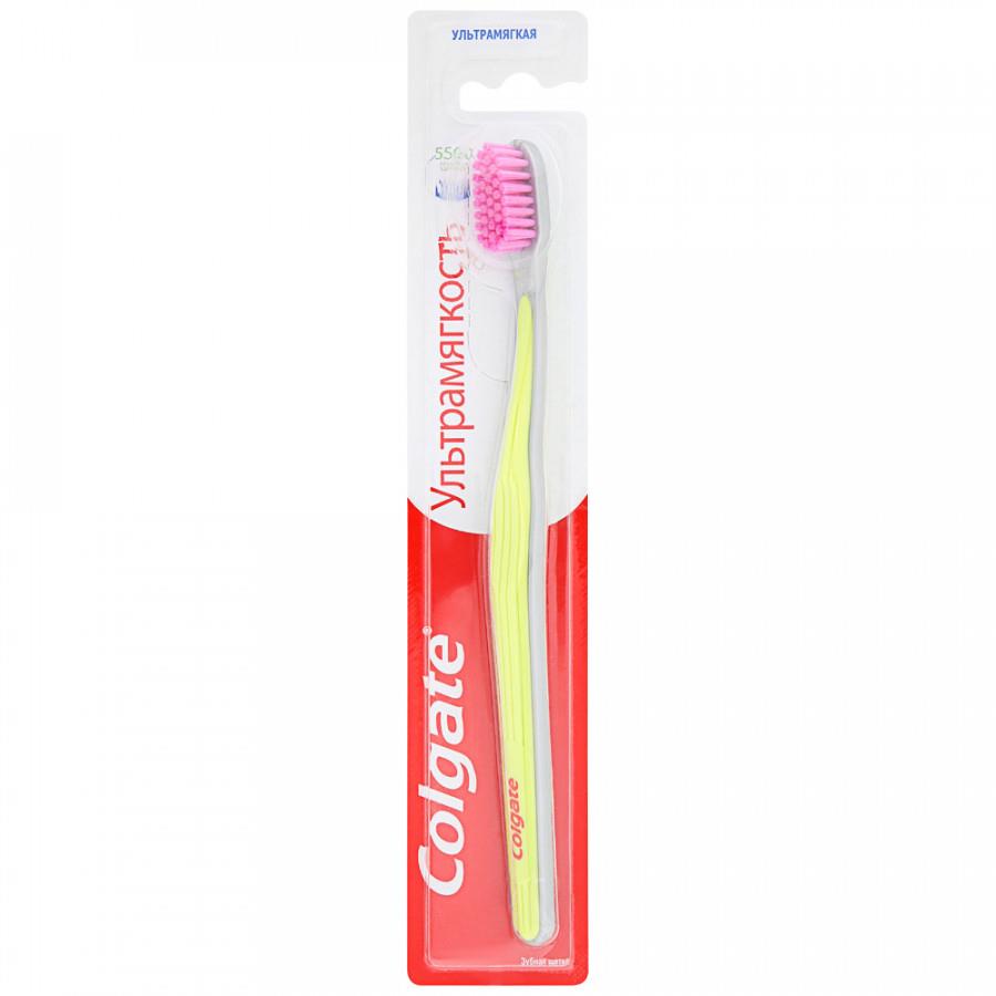 Зубная щетка Colgate Ультрамягкость для эффективной чистки зубов ультрамягкая зеленая