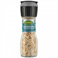 Соль Kamis Морская c чеснокoм и травaми мельница 60 г