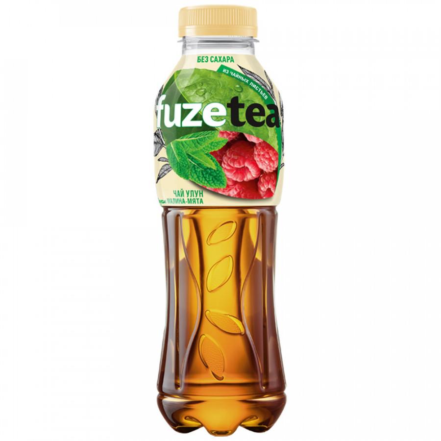 Чай холодный улун FuzeTea zero со вкусом малина-мята 0.5 л