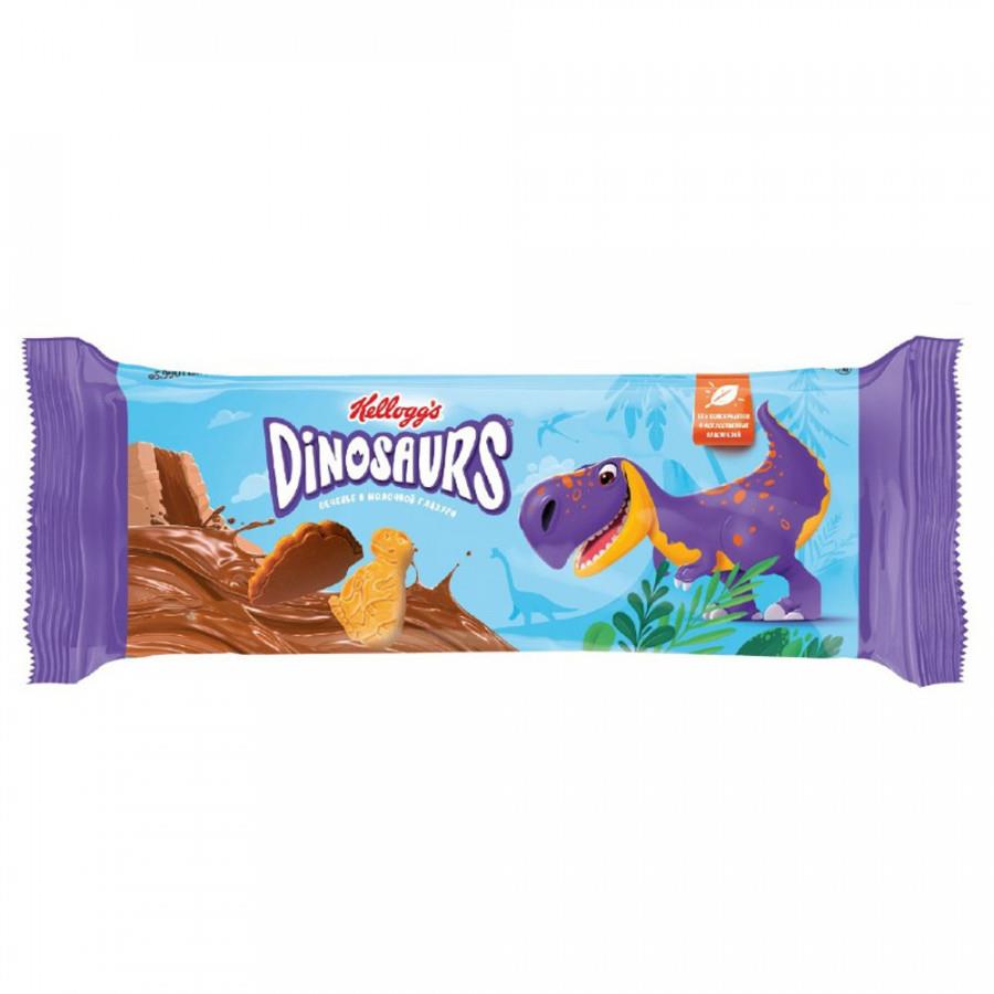 Печенье Kellogg’s Dinosaurs сахарное в молочной глазури 127 г