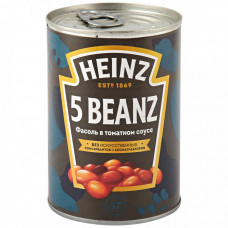 Фасоль Heinz 5 микс в томатном соусе 415 г