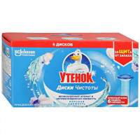 Средство чистящее для унитаза Туалетный утенок Диски чистоты Морская свежесть сменный блок 38 г
