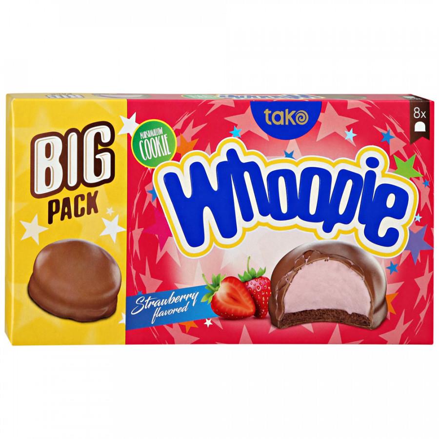 Печенье Whoopie с маршмеллоу в какао глазури с ароматом клубники 112 г