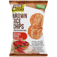 Чипсы из воздушного бурого риса Rice Up! цельнозерновые со вкусом перца чили 60 г