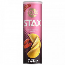Чипсы Lays картофельные Stax краб 140 г