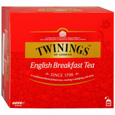 Чай Twinings Английский завтрак черный 50 пакетиков по 2 г