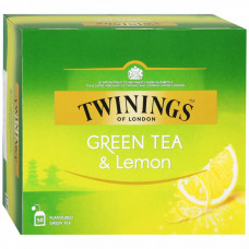Чай Twinings зеленый с ароматом лимона 50 пакетиков по 1.6 г