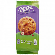 Печенье Milka с кусочками молочного шоколада из альпийского молока и дробленого фундука 184 г