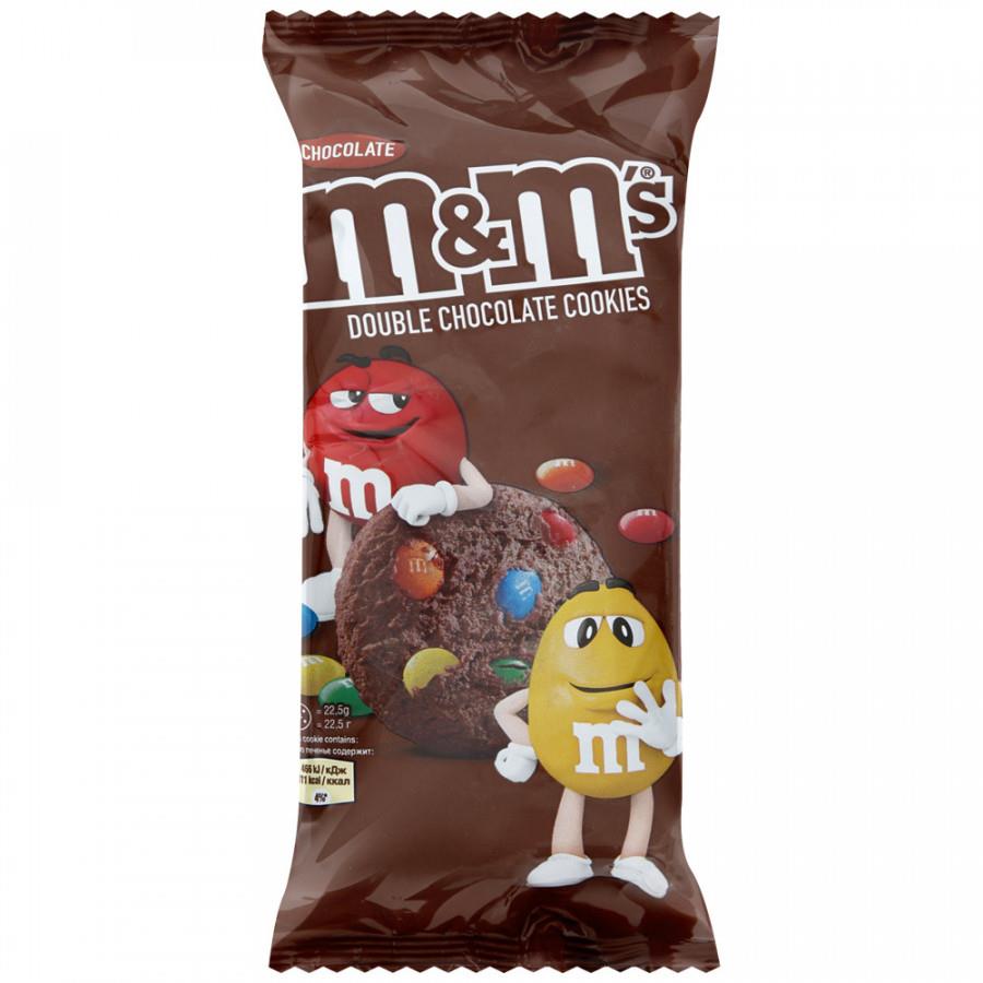 Печенье с драже M&Ms хрустящее с молочным шоколадом 180 г