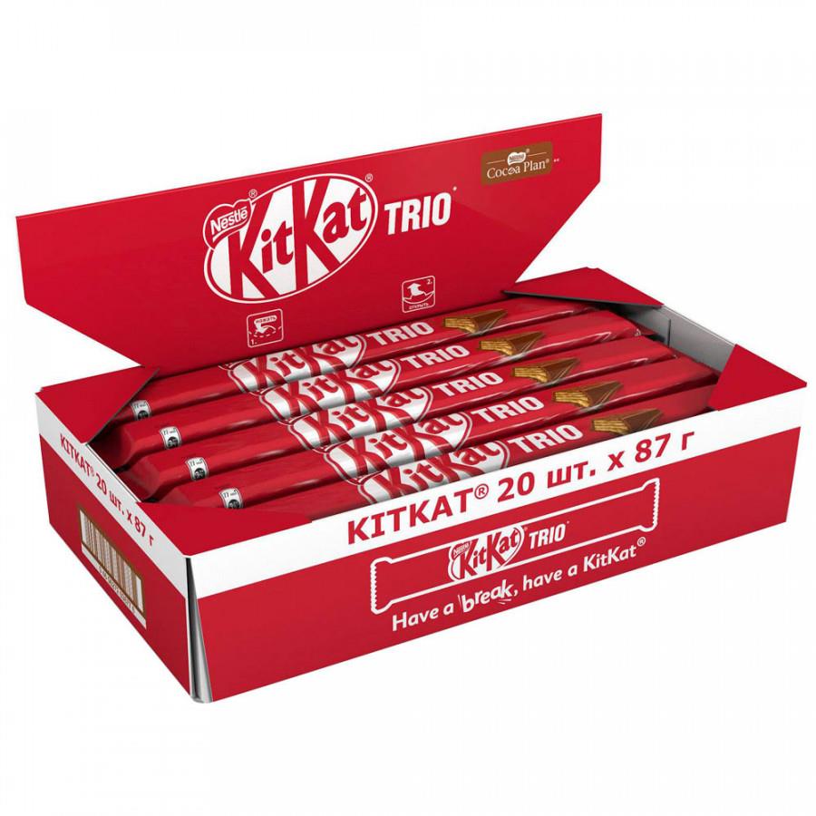 Шоколад KitKat молочный с хрустящей вафлей 20 штук по 87 г