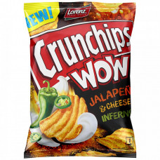 Чипсы Lorenz Crunchips Wow Naturals cо вкусом перца халапеньо и сливочного сыра 110 г