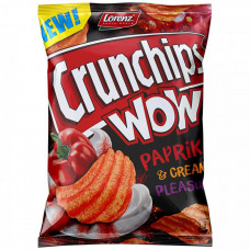Чипсы Lorenz Crunchips Wow cо вкусом сливочной паприки 110 г