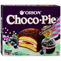 Пирожное Orion Choco Pie Черная смородина 12 штук по 30 г