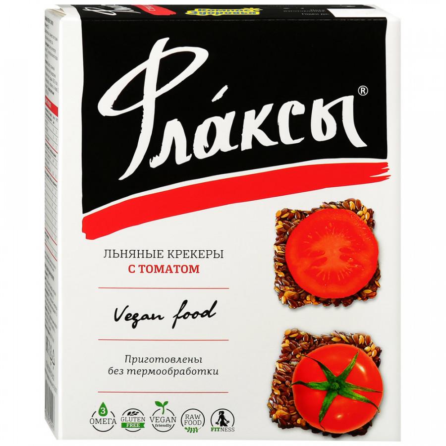 Крекеры Компас Здоровья Льняные Флаксы с томатом 120 г