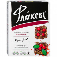 Крекеры Компас Здоровья Льняные Флаксы с брусникой 120 г