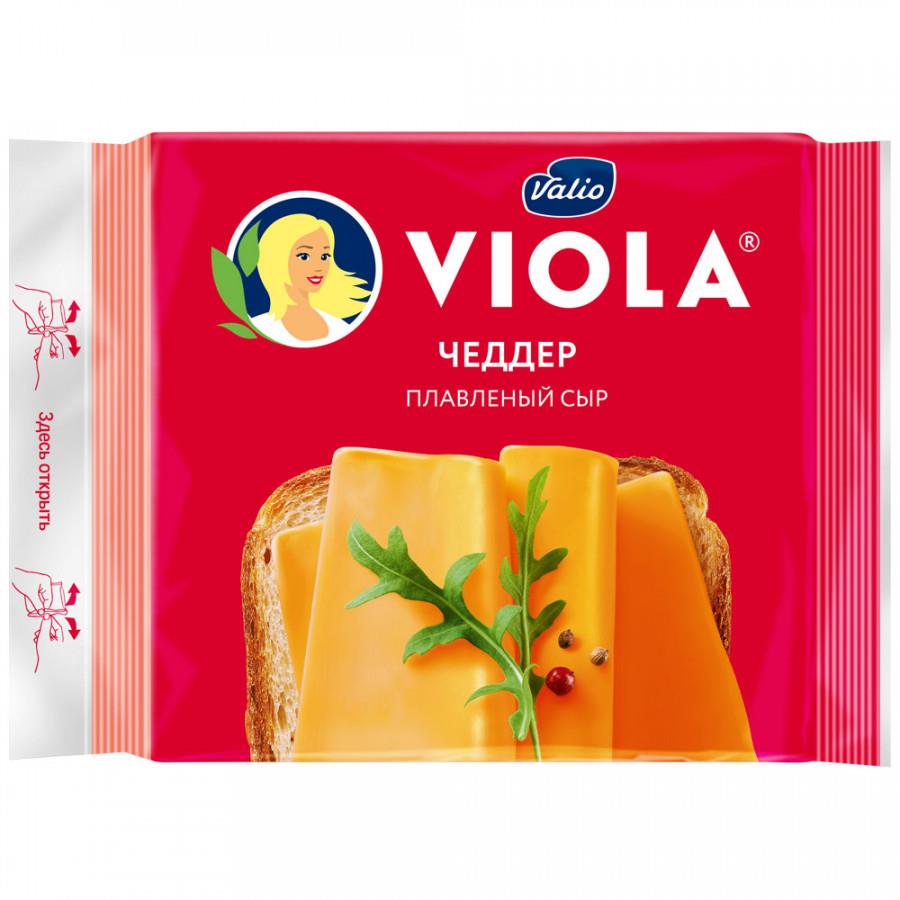 Сыр плавленый Viola Чеддер в ломтиках 45% 140 г