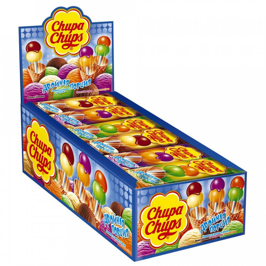 Карамель Chupa Chups Двойная Порция 24 штуки по 16.8 г