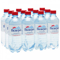 Вода минеральная столовая Пилигрим природная газированная 12 штук по 0.5 л