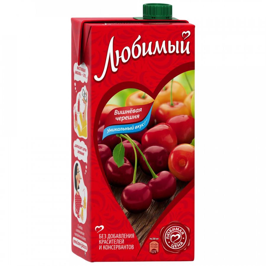 Напиток Любимый Яблоко-Вишня-Черешня осветленный сокосодержащий 1.93 л