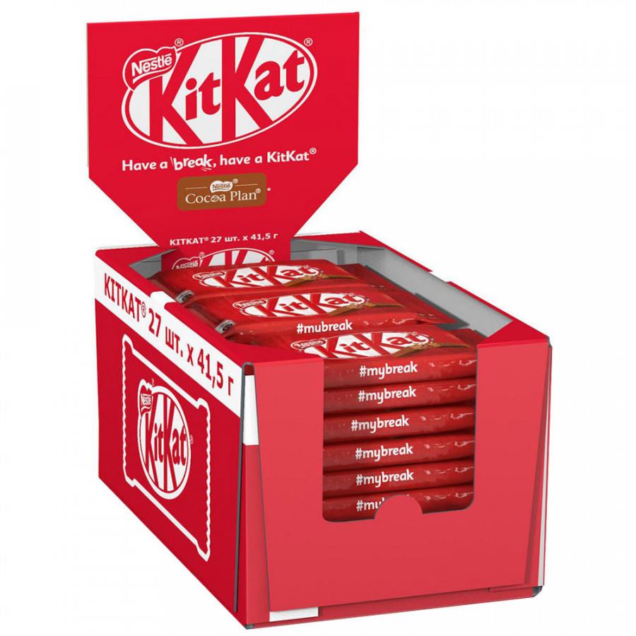 Шоколадный батончик KitKat 27 штук по 41.5 г