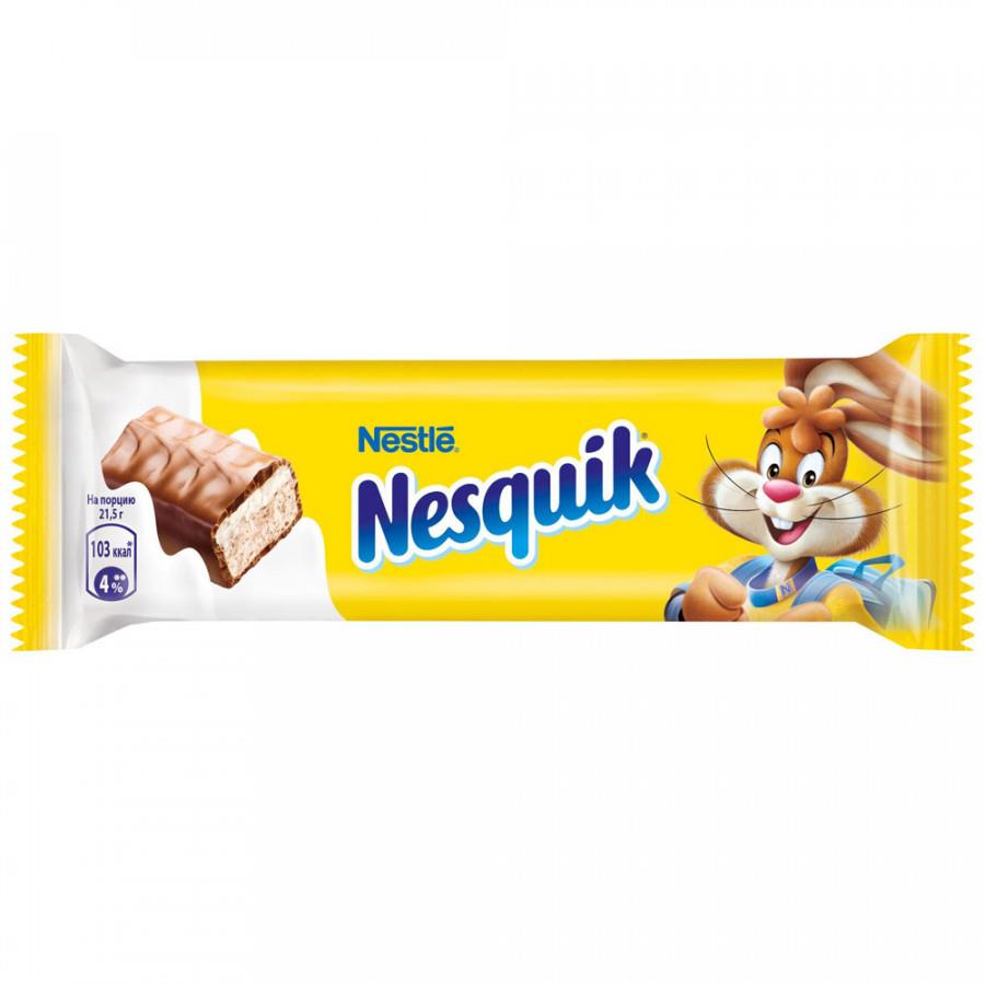 Батончик Nesquik шоколадный с какао и нугой 43 г