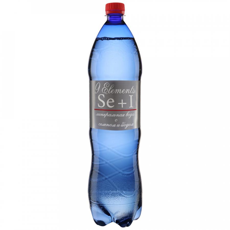 Вода минеральная 9 Element Se+I газированная 1.5 л